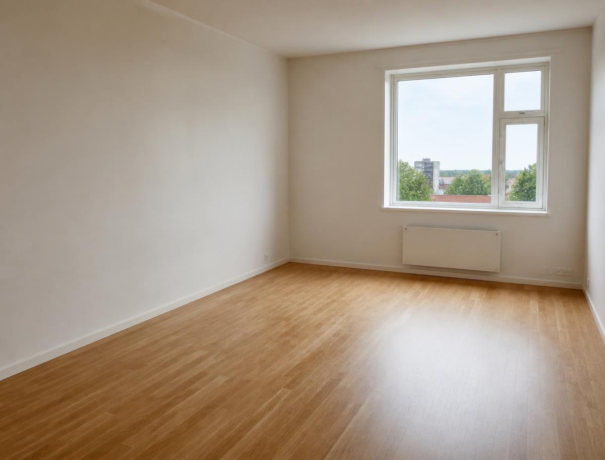 Tomt og ryddig rom etter tømming